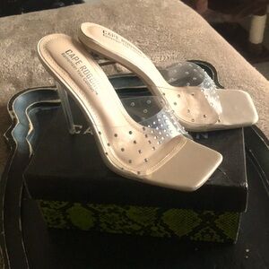 Cape Robbin clear high heels